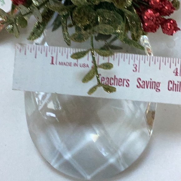 Christmas Mistletoe Kissing Krystals Holiday Hanging Ornament NWT - Picture 6 of 13